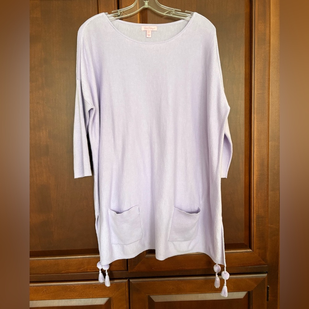 Lilly Pulitzer Elba‎ Sweater Light Lilac Verbena Size Small
